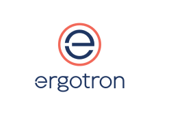A linked image of the ergotron logo leading to the ergotron website