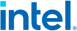 A linked image of the Intel logo leading to the Intel website