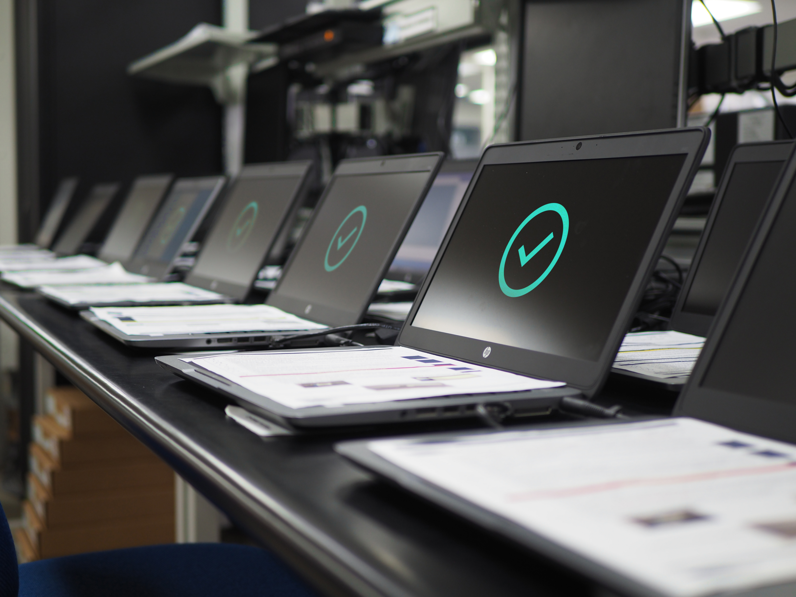 Device configuration and management visuals representing centralized lifecycle oversight.